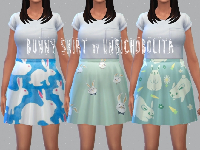 Sims 4 Bunny skirt at Un bichobolita