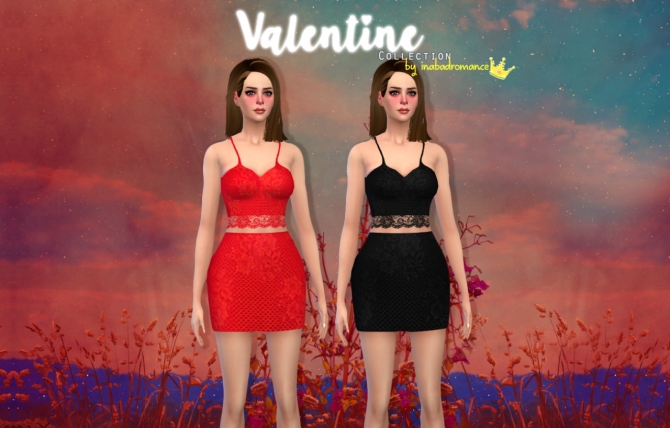 Sims 4 Valentine collection at In a bad Romance