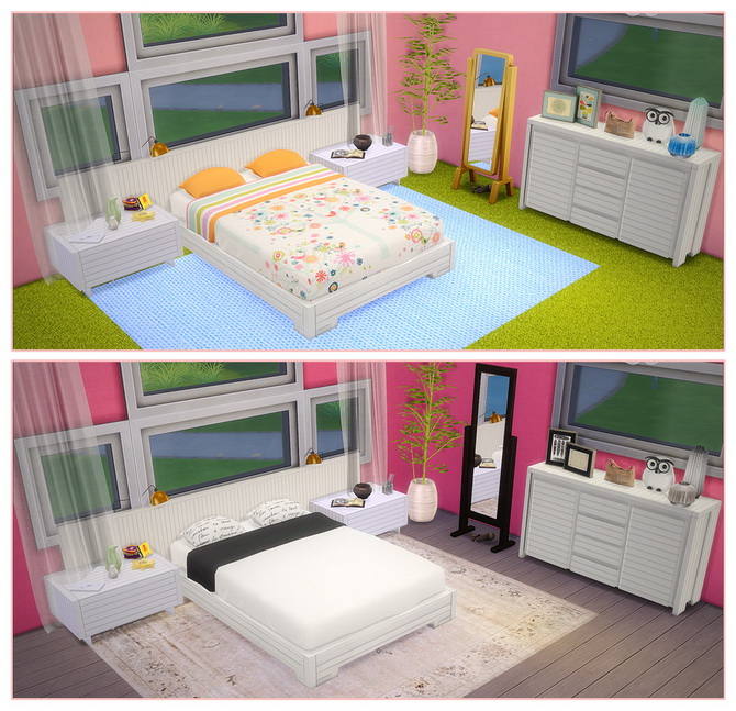 Sims 4 Magnolia Bedroom at Saudade Sims