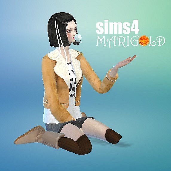 Sims 4 Double Face Lambskin Jacket at Marigold
