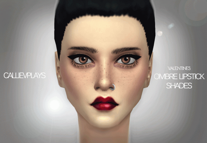 Sims 4 5 shades of dark ombre lipstick at CallieV Plays