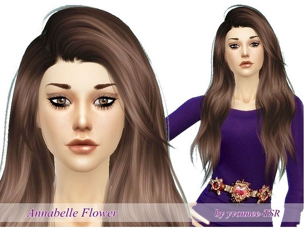 Sims 4 Annabelle Flower by yvonnee at TSR