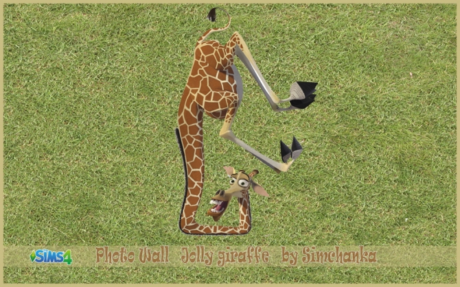 Sims 4 Photo Wall Jolly giraffe by Simchanka at ihelensims
