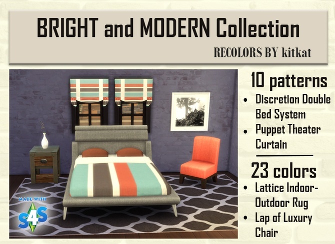Sims 4 BRIGHT and MODERN Collection at Kitkat’s Simporium