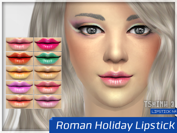 Sims 4 Roman Holiday Lipstick by tsminh 3 at TSR