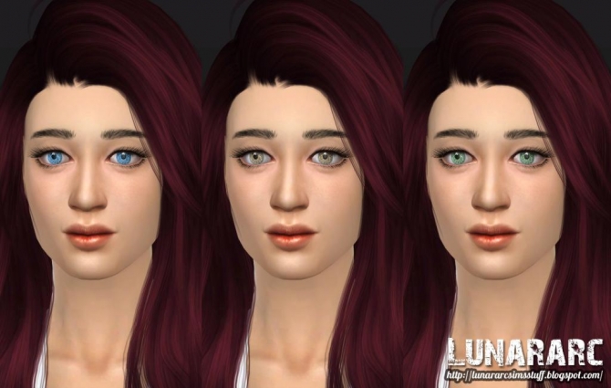Sims 4 Natural non deafult contacts at Lunararc