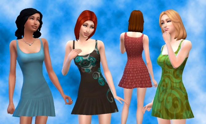 Sims 4 Tender Dress at My Stuff