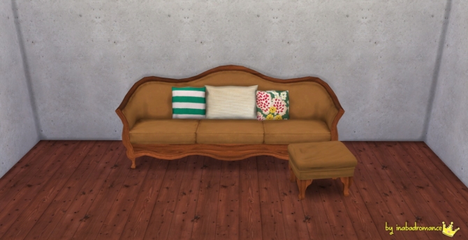 Sims 4 Sofa and ottoman recolors at In a bad Romance