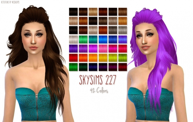 Sims 4 New hair recolors at Nessa Sims
