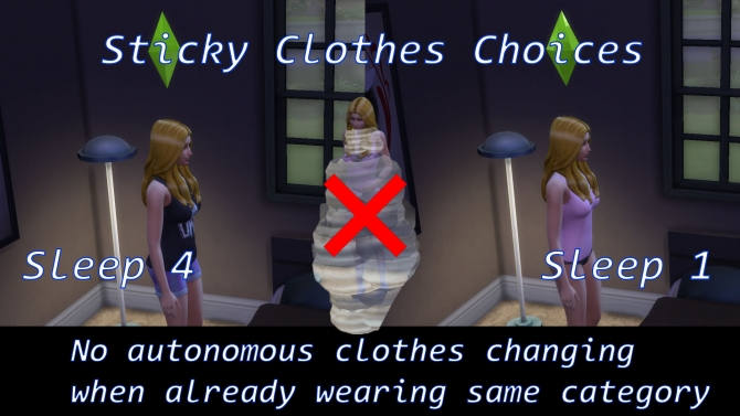 Sims 4 Sticky Clothes Choices by MaximiliumM at Mod The Sims