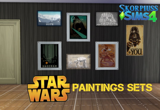 Sims 4 Star Wars paintings set at Skorpiusss4