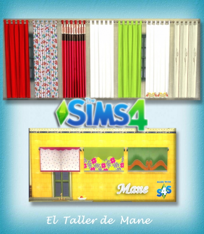 Sims 4 Curtains and Blinds at El Taller de Mane
