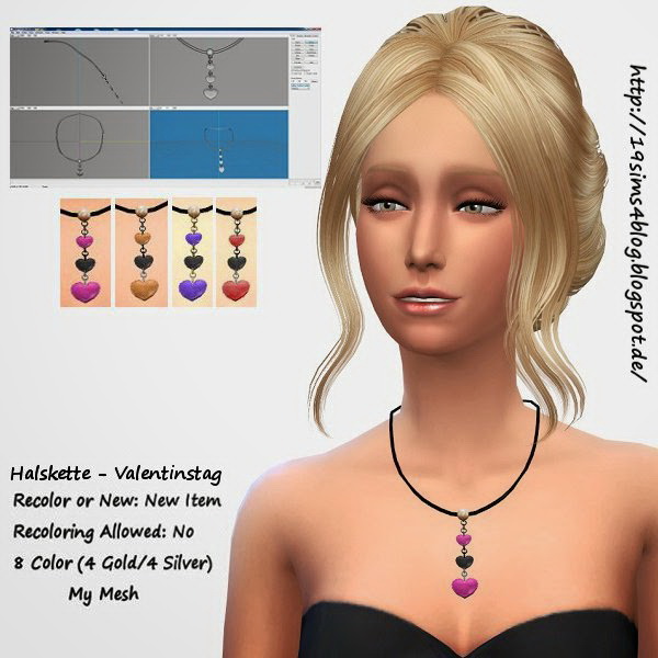 Sims 4 Valentines Day Necklace at 19 Sims 4 Blog