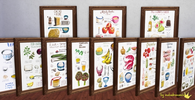 Sims 4 Paintings for restaurant at In a bad Romance