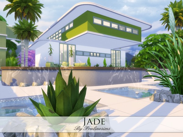 Sims 4 Jade house by Pralinesims at TSR