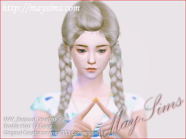 Sims 4 Request hair 03F / G (Newsea) at May Sims