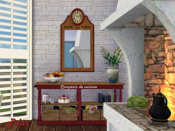 Sims 4 Dining Brocante by Pilar at TSR