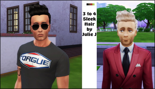 Sims 4 3to4 Hair Conversion Male Sleek at Julie J