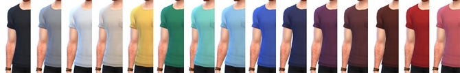 Sims 4 Three Short Sleeved T shirts at Simsontherope