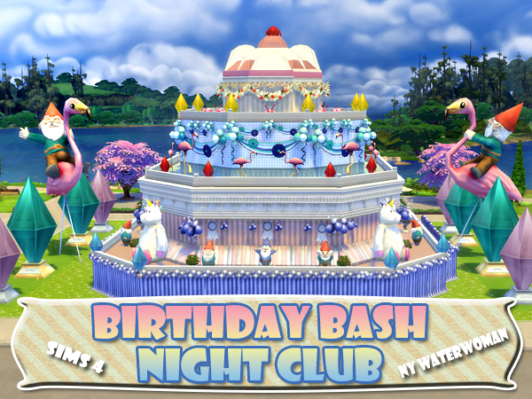 Sims 4 Birthday Bash club by Waterwoman at Akisima