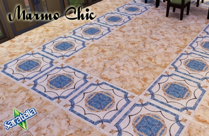 Sims 4 Marmo Chic tiles at Saratella’s Place