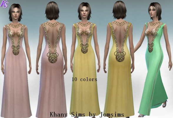 Sims 4 SOLIANA cocktail dresses by Jomsims at Khany Sims