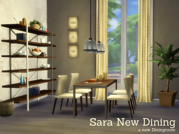 Sims 4 Sara New Dining by Angela at TSR