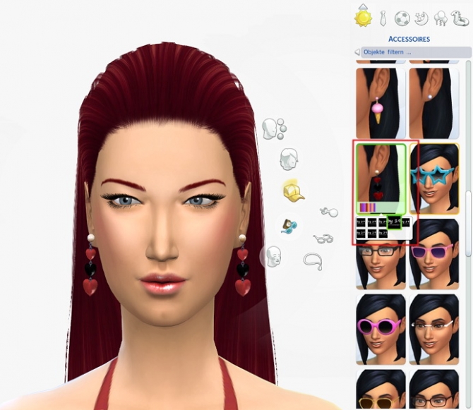 Sims 4 Valentines earrings set at 19 Sims 4 Blog