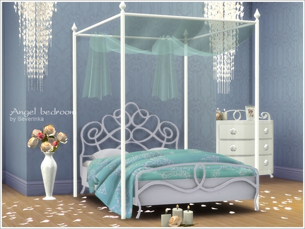 Sims 4 Romantic bedroom Angel  by Severinka at TSR