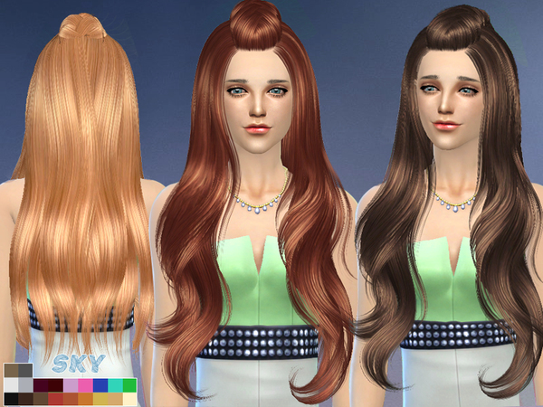 Sims 4 Hair 258 by Skysims at TSR