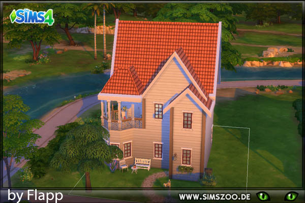 Sims 4 Holzvilla house by Flapp at Blacky’s Sims Zoo