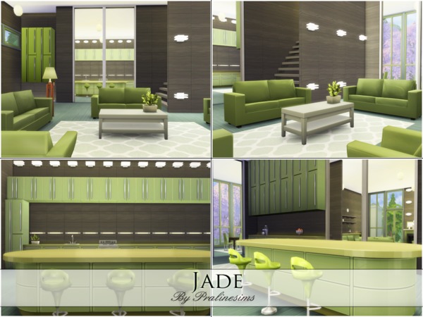 Sims 4 Jade house by Pralinesims at TSR