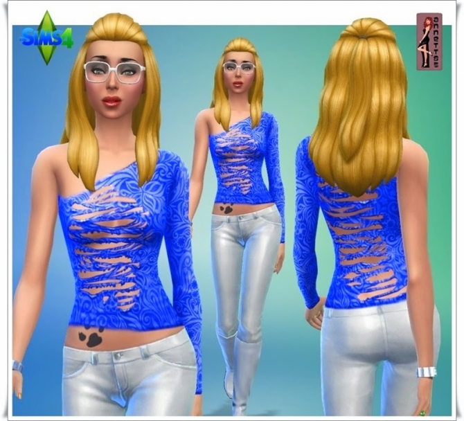 Sims 4 Breezy shirt at Annett’s Sims 4 Welt