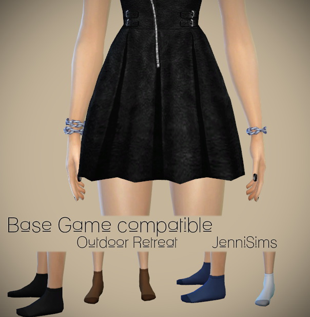 Sims 4 O.R. Bracelet and Socks base game compatible at Jenni Sims