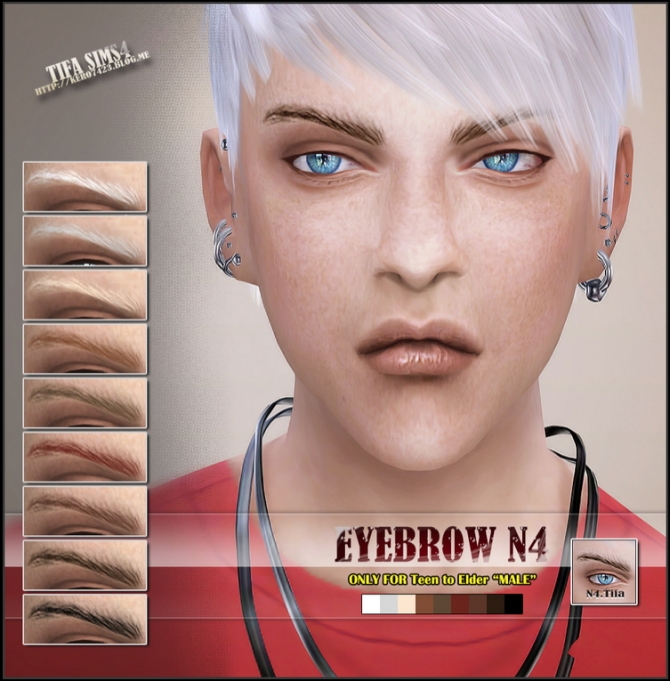 Sims 4 Eyebrow N4 for males at Tifa Sims