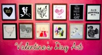 Valentine’s day bugs wallart at Ohmyglobsims