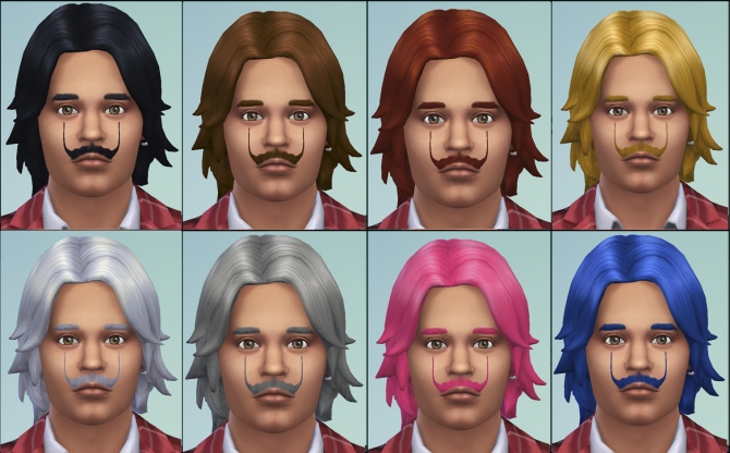 Sims 4 Salvador Dali Mustache by necrodog at Mod The Sims
