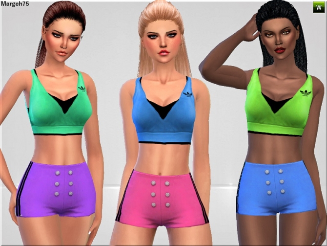 Sims 4 Fit N Fine sport outfit by Margie at Sims Addictions
