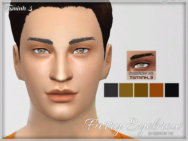 Sims 4 Furry Eyebrow by tsminh 3 at TSR