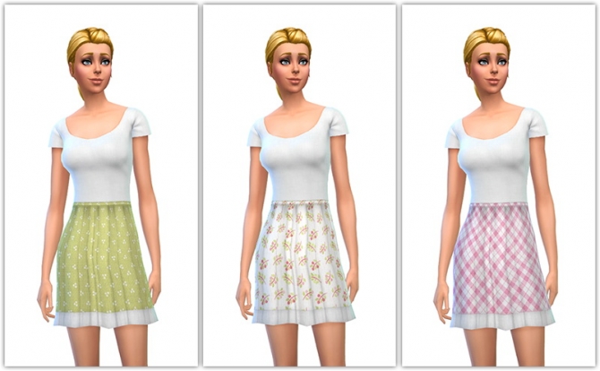Sims 4 Criss Cross Dress 12 recolors at 13pumpkin31