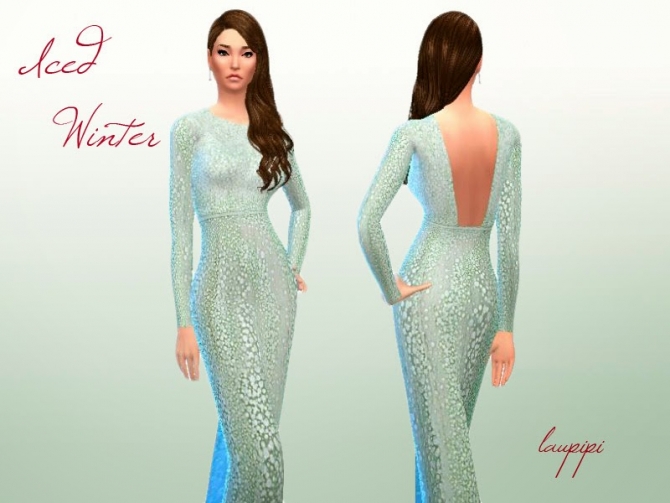 Sims 4 Iced Dress at Laupipi