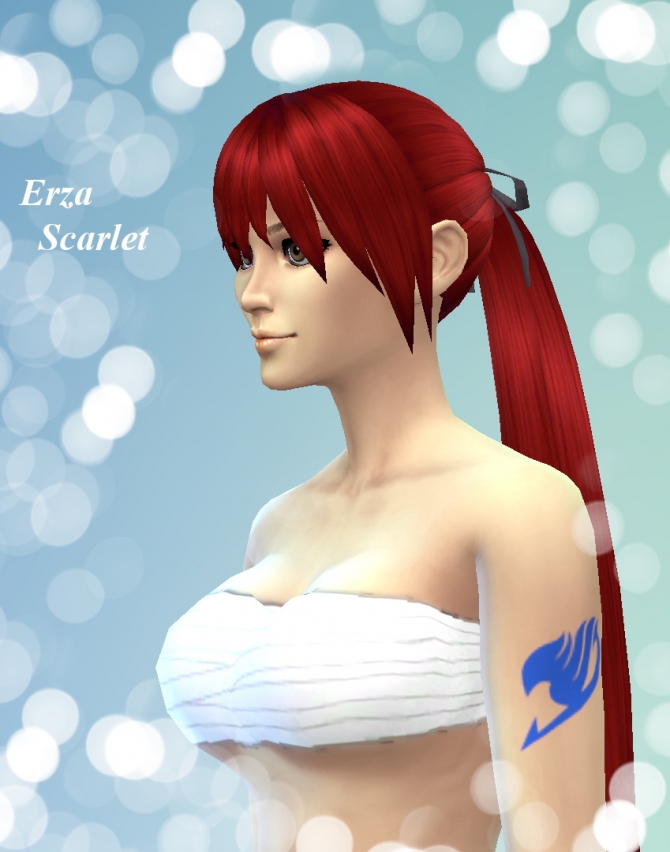 Sims 4 Erza Scarlet Japanese Clothes at NG Sims3