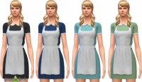 Waitress & Maid Dress with Apron at Around the Sims 4 » Sims 4 Updates