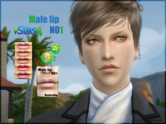 Sims 4 Male lips N1 at KK Sims