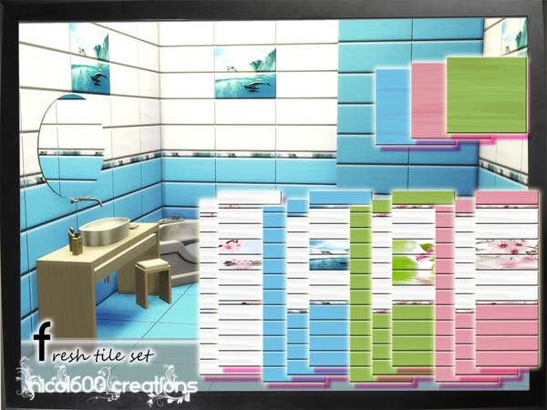 Sims 4 Fresh tile set by nicol600 at TSR
