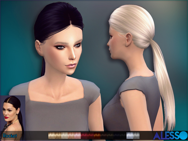 Sims 4 Rocket Hair by Alesso at TSR