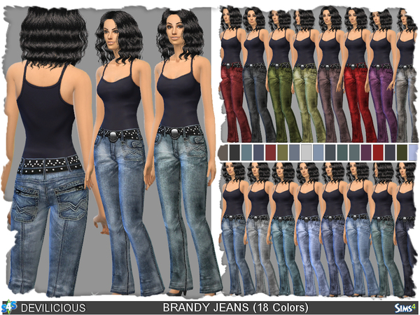Sims 4 Brandy Jeans by Devilicious at TSR