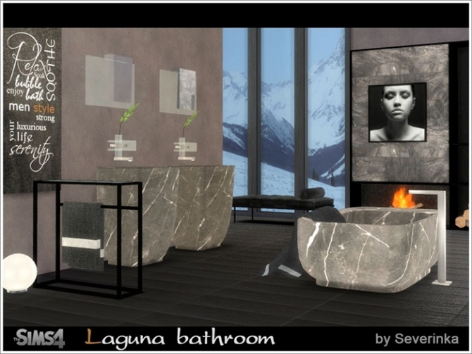 Sims 4 Laguna bathroom at Sims by Severinka