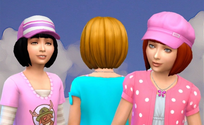 Sims 4 Short Bob for Girls at My Stuff
