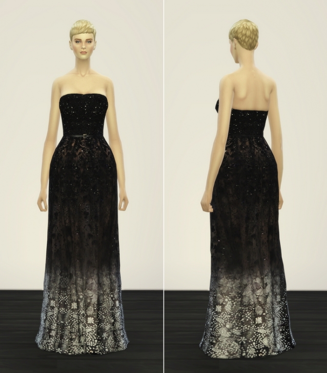 Sims 4 Haute Couture Sims 4 dress at Rusty Nail